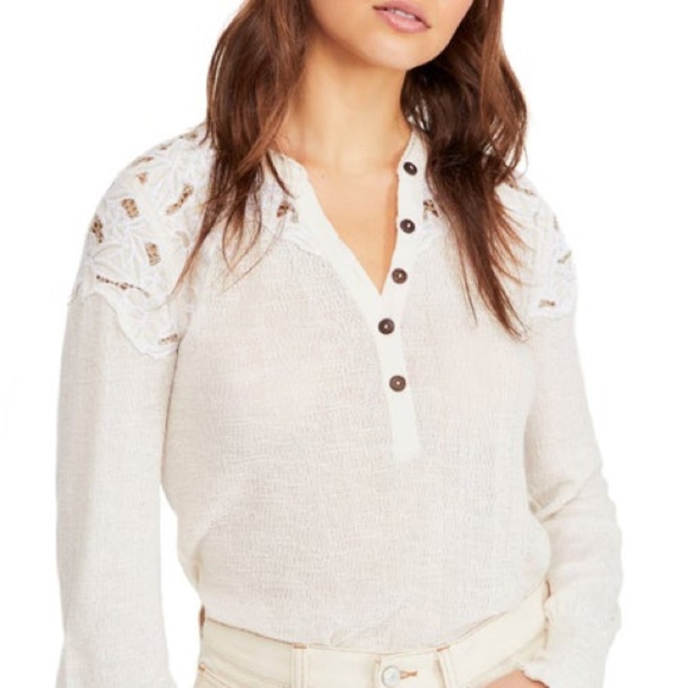 Freepeople top with embroidered detail